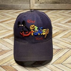 90s Walt Disney World Embroidered Character Letters Snapback Hat